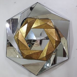 Wall Mirror 3D Gold Leaf MG 004604