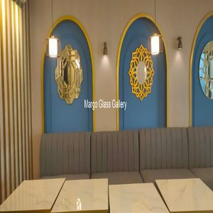 MG 004615 Round Mirror – Handcrafted decorative mirror mirror premium quality glass with ornate frame handcrafted in Indonesia