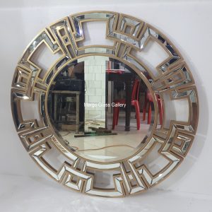 MG 004617 KeyMirror Round Gold – Handcrafted decorative mirror mirror premium quality glass with ornate frame handcrafted in Indonesia