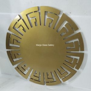 MG 004619 Key Mirror Gold 90x90cm – Classic decorative mirror mirror premium quality glass with ornate frame handcrafted in Indonesia