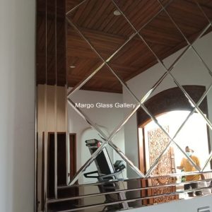MG 004635 Bevel wajik frame brown triple 240x130cm – Classic handcrafted mirror premium quality glass with ornate frame handcrafted in Indonesia