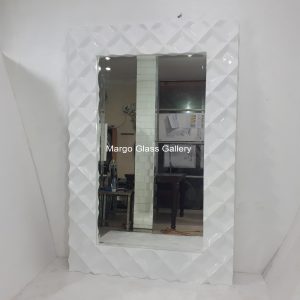 Modern Wall Mirror Frame White MG 004636