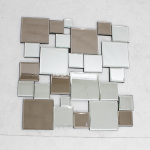 MG 004641 Square wall silver + Brown 60 cm x 60 cm – Handcrafted handcrafted mirror premium quality glass with ornate frame handcrafted in Indonesia