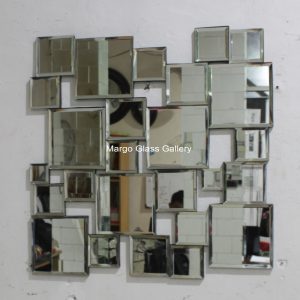 MG 004642 Square SILVER + SILVER 60x60cm – Elegant handcrafted mirror premium quality glass with ornate frame handcrafted in Indonesia