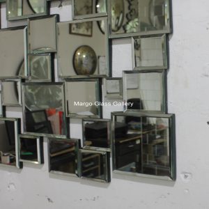 MG 004642 Square SILVER + SILVER 60x60cm – Premium handcrafted mirror premium quality glass with ornate frame handcrafted in Indonesia