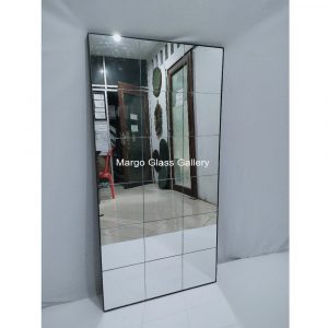 Rectangular Wall Mirror Mosaic Silver MG 004645