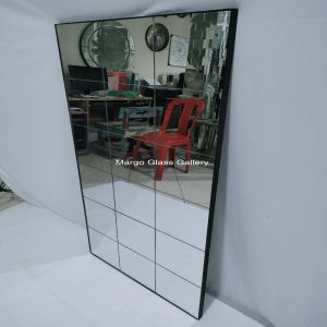 Rectangular Wall Mirror Mosaic Silver MG 004645 - Image 5