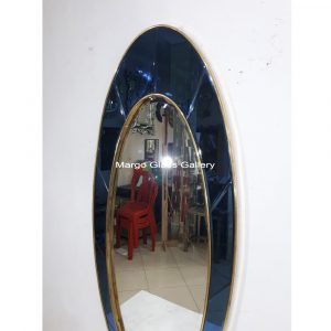MG 004651 Oval Owen 180×80 with brass – Handcrafted handcrafted mirror premium quality glass with ornate frame handcrafted in Indonesia
