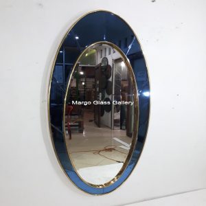 MG 004651 Oval Owen 180×80 with brass – Luxury handcrafted mirror premium quality glass with ornate frame handcrafted in Indonesia