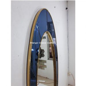 MG 004651 Oval Owen 180×80 with brass – Elegant handcrafted mirror premium quality glass with ornate frame handcrafted in Indonesia