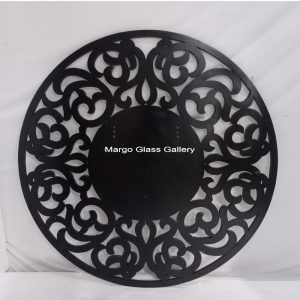 MG 004653 Ribbon style Round Mirror Uk 120 x 120 cm – Classic decorative mirror mirror premium quality glass with ornate frame handcrafted in Indonesia