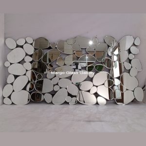 MG 004654 Motif Batu Bubble Mirror Uk 100×200 cm – Elegant decorative mirror mirror premium quality glass with ornate frame handcrafted in Indonesia