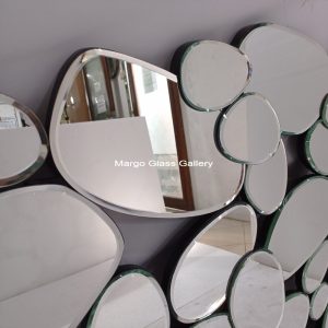 MG 004654 Motif Batu Bubble Mirror Uk 100×200 cm – Handcrafted decorative mirror mirror premium quality glass with ornate frame handcrafted in Indonesia