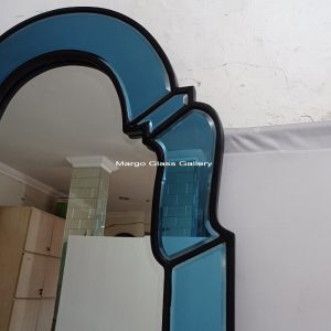 MG 004656 Blue mirror 220 x 80 cm an Blue border is approx 12 cm frame just paint – Classic decorative mirror mirror premium quality glass with ornate frame handcrafted in Indonesia