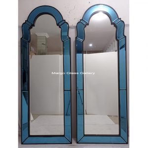 MG 004656 Blue mirror 220 x 80 cm an Blue border is approx 12 cm frame just paint – Premium decorative mirror mirror premium quality glass with ornate frame handcrafted in Indonesia
