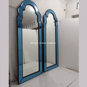 MG 004656 Blue mirror 220 x 80 cm an Blue border is approx 12 cm frame just paint – Elegant decorative mirror mirror premium quality glass with ornate frame handcrafted in Indonesia