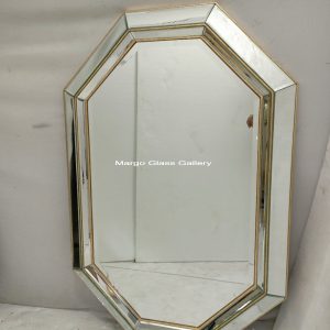 MG 004661 Octagon 120×80 – Classic handcrafted mirror premium quality glass with ornate frame handcrafted in Indonesia