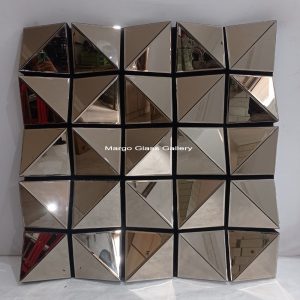 MG 004662 Motif 3D Brown Uk 120 x 120 cm – Artisan handcrafted mirror premium quality glass with ornate frame handcrafted in Indonesia