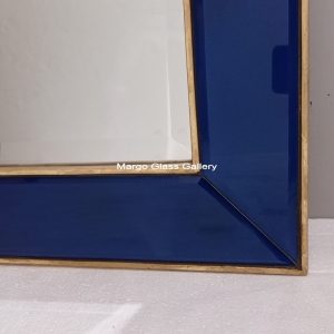 MG 004667 Blue Wall Mirror 140 x 70 cm Frame gold – Premium decorative mirror mirror premium quality glass with ornate frame handcrafted in Indonesia