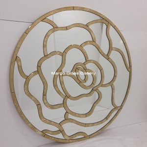 Modern Wall Mirror Gold Round MG 004672 = 1 pcs