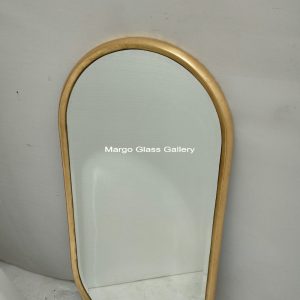 MG 004681 120cm x 60cm gold leaf oval – Elegant handcrafted mirror premium quality glass with ornate frame handcrafted in Indonesia