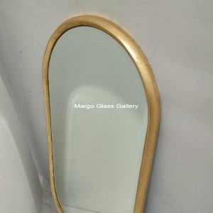 MG 004681 120cm x 60cm gold leaf oval – Classic handcrafted mirror premium quality glass with ornate frame handcrafted in Indonesia