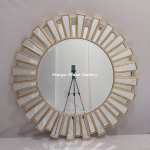 Large Sunburn Wall Mirror Gold MG 004683