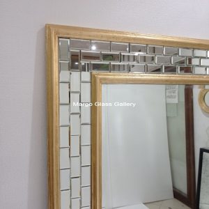 MG 004692 modern miror gold leaf uk 175 cm x 120 cm – Luxury handcrafted mirror premium quality glass with ornate frame handcrafted in Indonesia