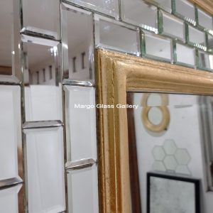 MG 004692 modern miror gold leaf uk 175 cm x 120 cm – Premium handcrafted mirror premium quality glass with ornate frame handcrafted in Indonesia