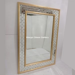 MG 004692 modern miror gold leaf uk 175 cm x 120 cm – Elegant handcrafted mirror premium quality glass with ornate frame handcrafted in Indonesia