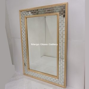 MG 004692 modern miror gold leaf uk 175 cm x 120 cm – Classic handcrafted mirror premium quality glass with ornate frame handcrafted in Indonesia