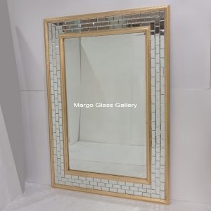 MG 004692 modern miror gold leaf uk 175 cm x 120 cm – Handcrafted handcrafted mirror premium quality glass with ornate frame handcrafted in Indonesia
