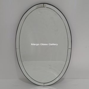MG 004693 Bathroom Mirror Oval List rintik Uk 80 cm x 50 cm – Elegant decorative mirror mirror premium quality glass with ornate frame handcrafted in Indonesia
