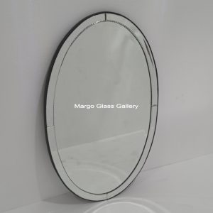 MG 004693 Bathroom Mirror Oval List rintik Uk 80 cm x 50 cm – Classic decorative mirror mirror premium quality glass with ornate frame handcrafted in Indonesia