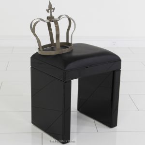 MG 006240 Black Mirrored Glass Dressing Table Main