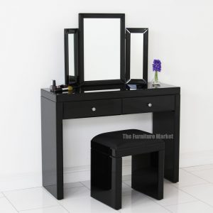 Black Mirror Dressing Table MG 006240