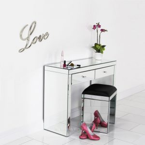 MG 006246 venetian mirrored stool angel white