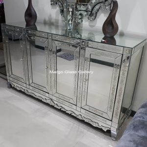 MG 006248 Cabinet 160x50x110 – Elegant handcrafted mirror premium quality glass with ornate frame handcrafted in Indonesia
