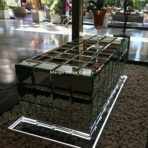 MG 006256 Dining Table bevel – Handcrafted handcrafted mirror premium quality glass with ornate frame handcrafted in Indonesia