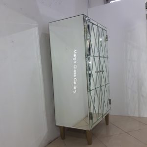 MG 006264 Cabinet large mirror Wdh 100x50x150cm – Elegant decorative mirror mirror premium quality glass with ornate frame handcrafted in Indonesia