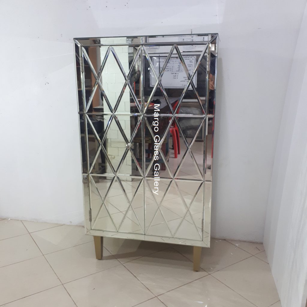 MG 006264 Cabinet large mirror Wdh 100x50x150cm – Luxury decorative mirror mirror premium quality glass with ornate frame handcrafted in Indonesia