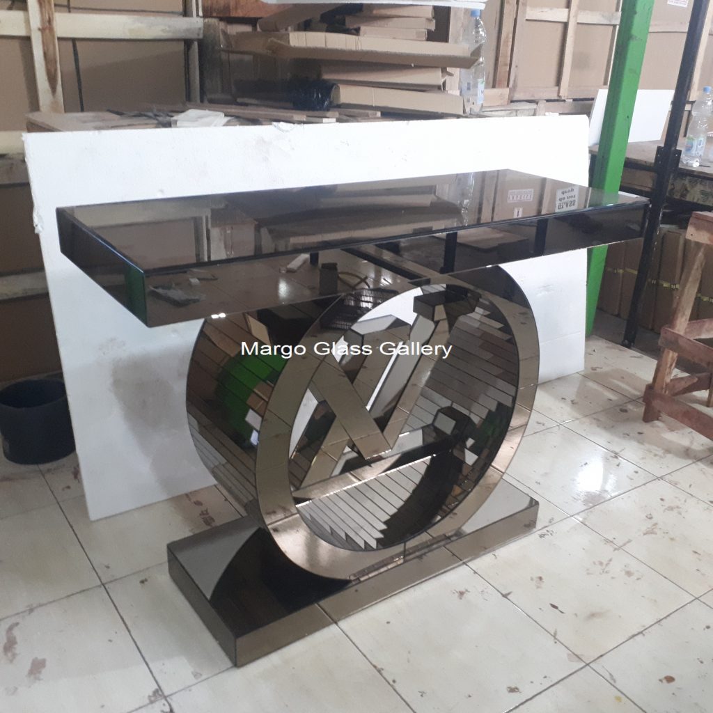 MG 006265 Brown console Miror 120x40x80cm WDH – Luxury handcrafted mirror premium quality glass with ornate frame handcrafted in Indonesia