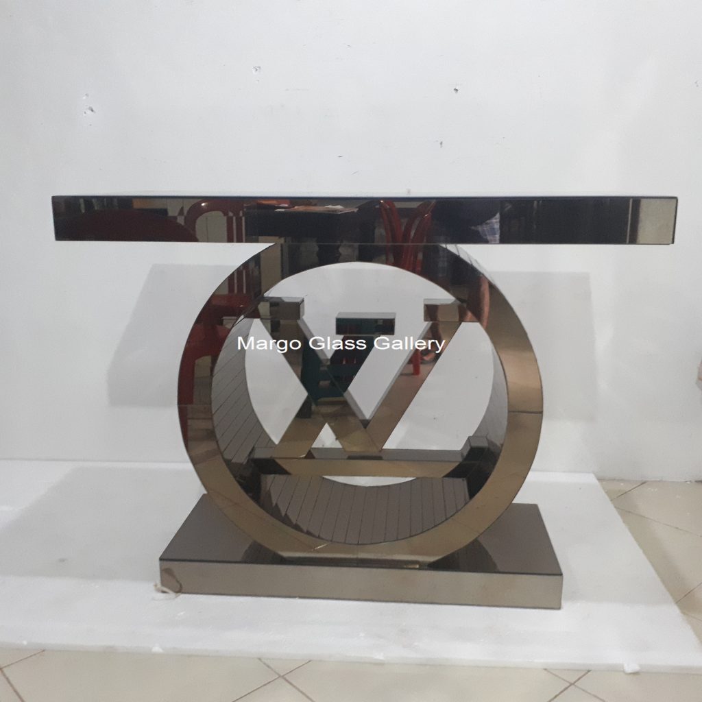 MG 006265 Brown console Miror 120x40x80cm WDH – Luxury handcrafted mirror premium quality glass with ornate frame handcrafted in Indonesia