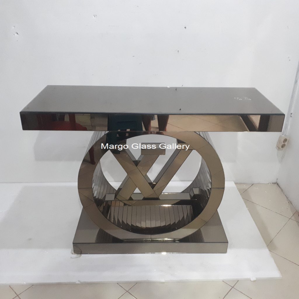 MG 006265 Brown console Miror 120x40x80cm WDH – Handcrafted handcrafted mirror premium quality glass with ornate frame handcrafted in Indonesia
