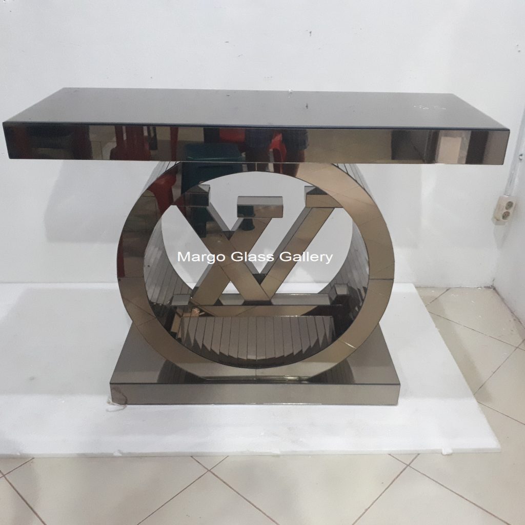 MG 006265 Brown console Miror 120x40x80cm WDH – Classic handcrafted mirror premium quality glass with ornate frame handcrafted in Indonesia