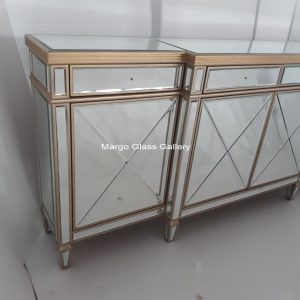 MG 006270 Sidebord 160x45x80 – Elegant handcrafted mirror premium quality glass with ornate frame handcrafted in Indonesia