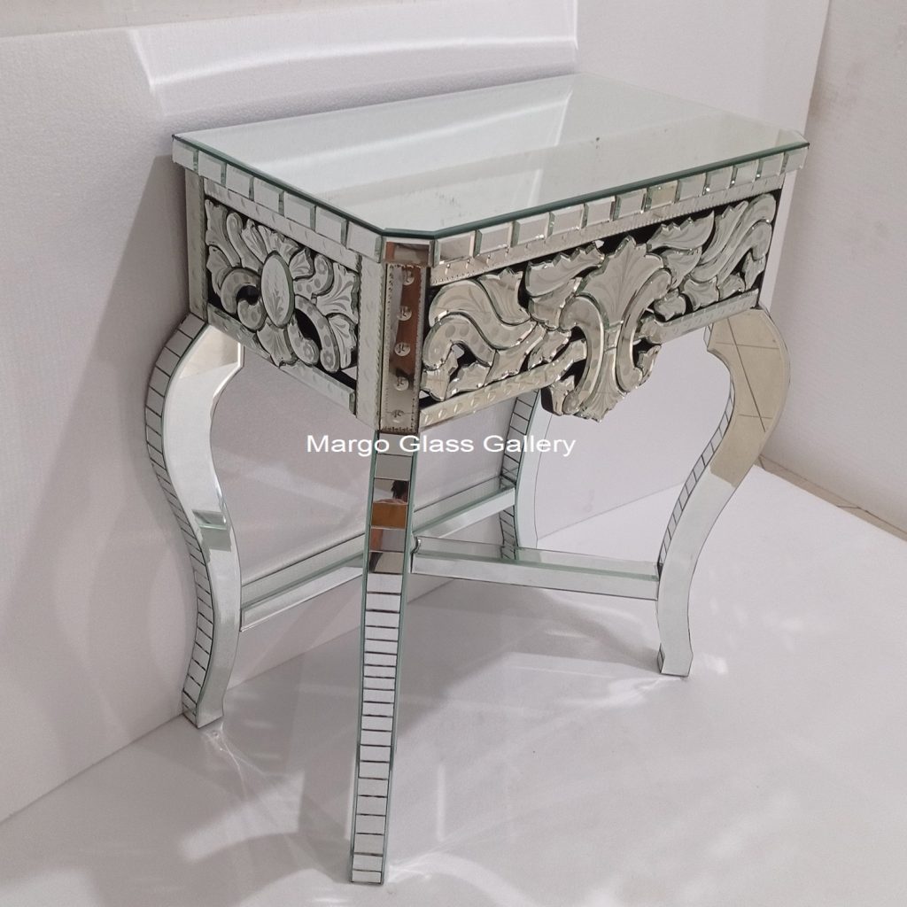 MG 006284 meja Uk 70x40x90 cm – Elegant handcrafted mirror premium quality glass with ornate frame handcrafted in Indonesia