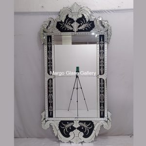Black Venetian Mirror Large Yurico MG 013070