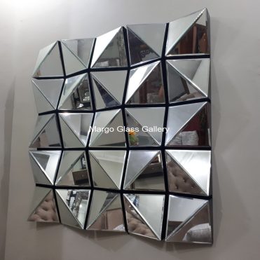 3D Wall Mirror Silver MG 065039