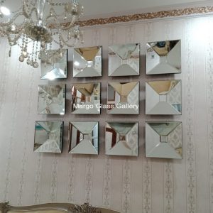 MG 065045 45×45 cm bevel mirror wall